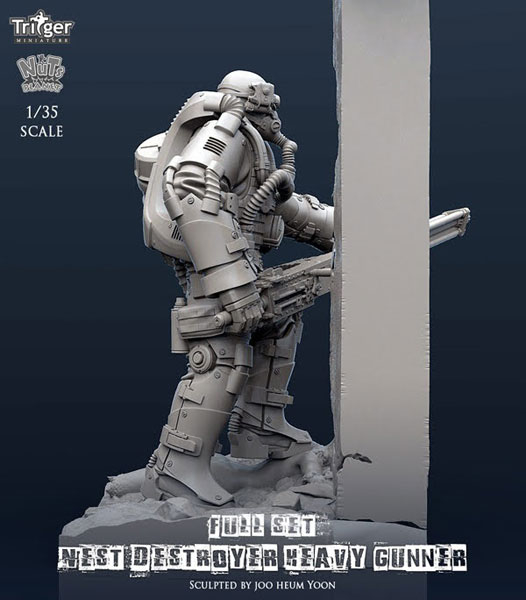 1/35 Nest Destroyer Heavy Gunner Full Set (w/Base)