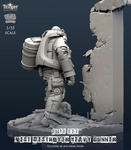 1/35 Nest Destroyer Heavy Gunner Full Set (w/Base)