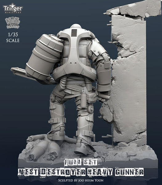 1/35 Nest Destroyer Heavy Gunner Full Set (w/Base)