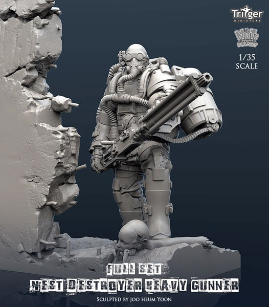1/35 Nest Destroyer Heavy Gunner Full Set (w/Base)