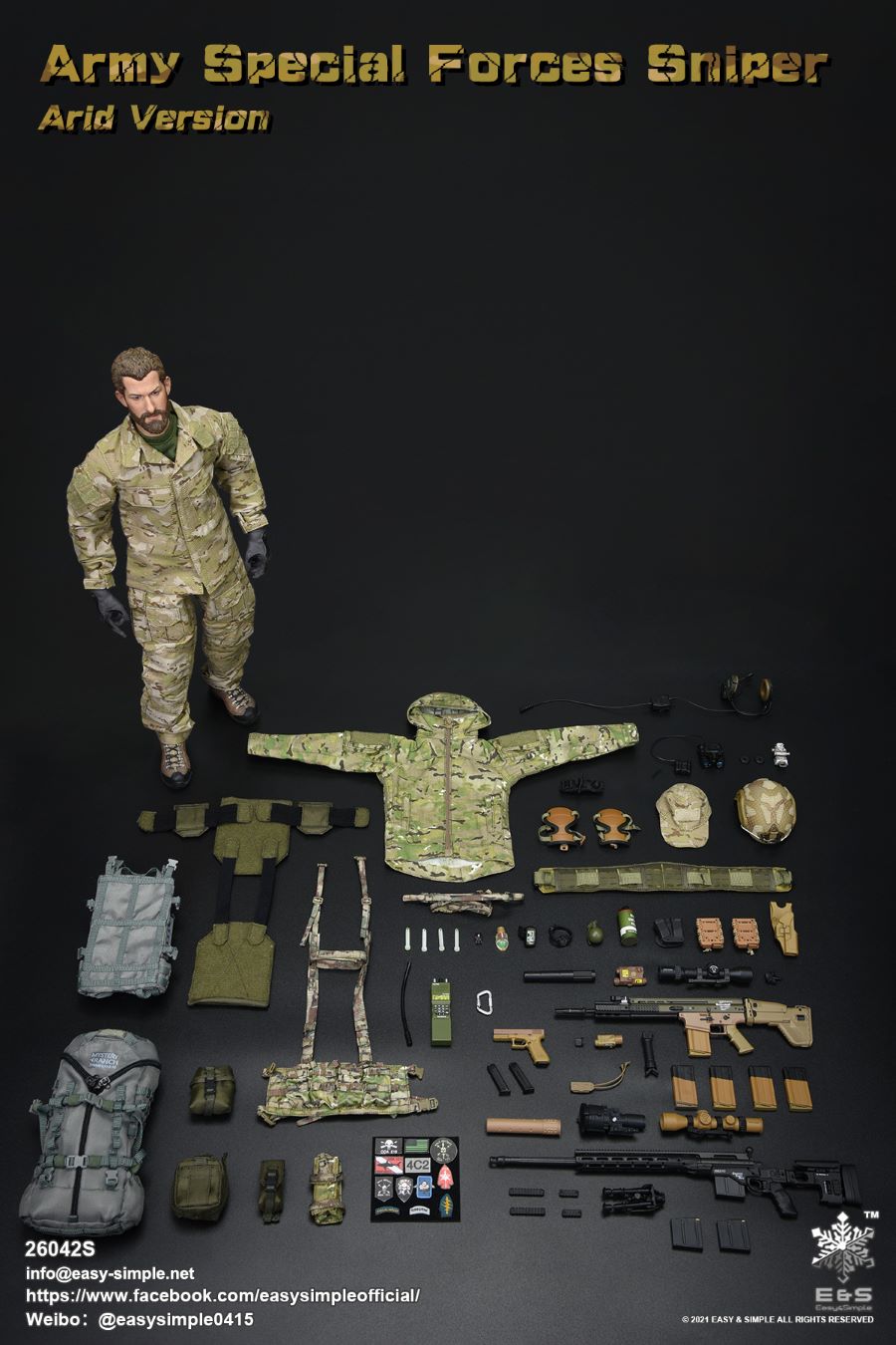 US Army Special Forces Sniper Shooter Limited Edition 1/6