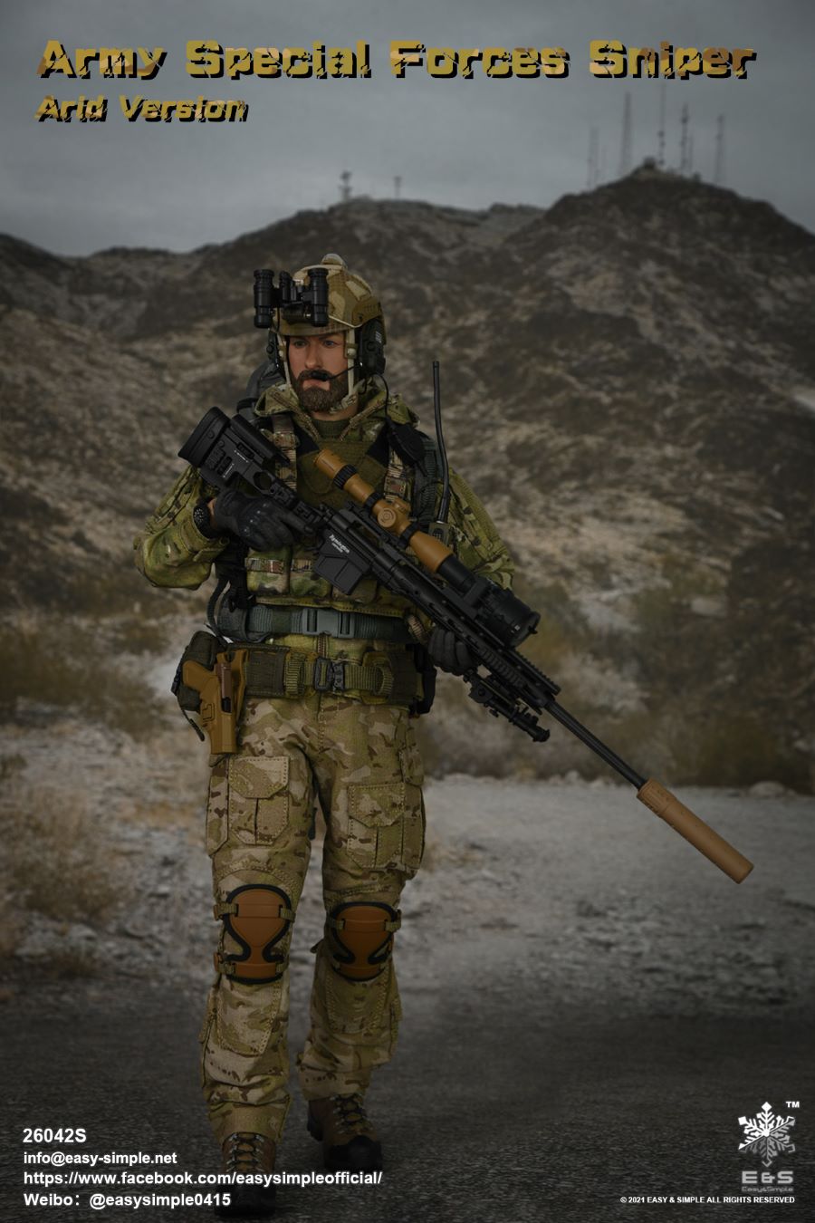 US Army Special Forces Sniper Shooter Limited Edition 1/6