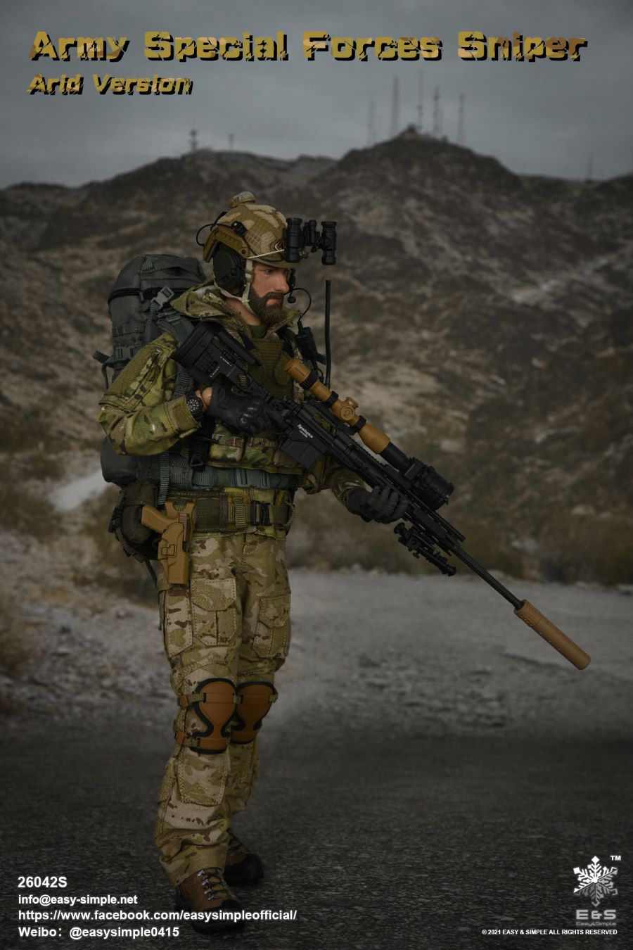 US Army Special Forces Sniper Shooter Limited Edition 1/6