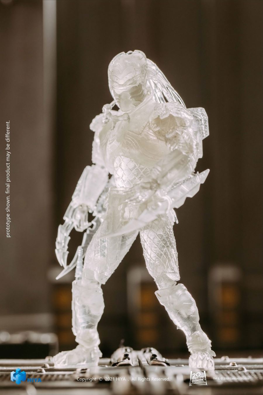 HIYA Extreme Mini Series 1/18 Alien vs. Predator Transparent Cat Face Iron-blooded 5-inch Super Action Figure