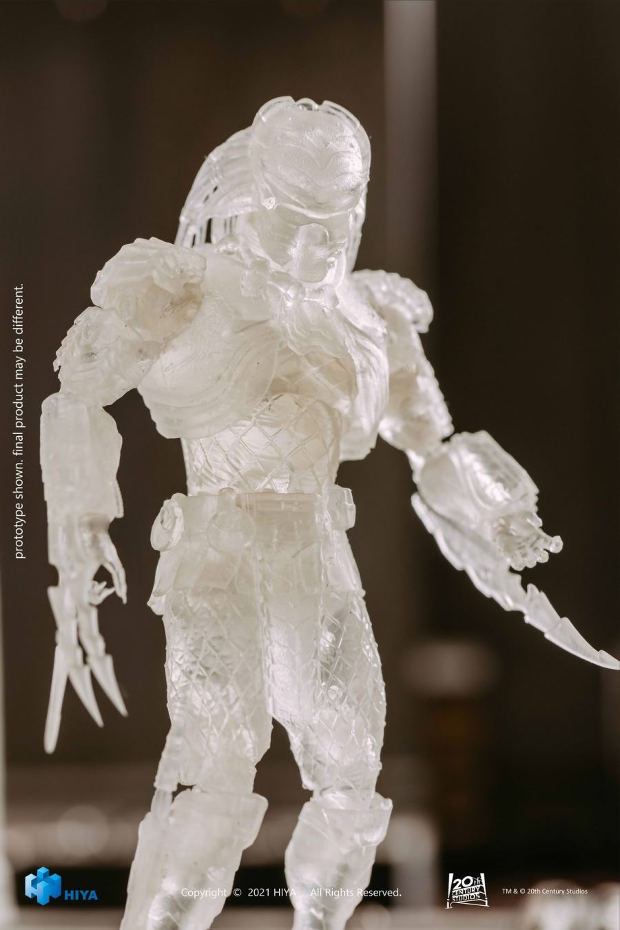 HIYA Extreme Mini Series 1/18 Alien vs. Predator Transparent Cat Face Iron-blooded 5-inch Super Action Figure