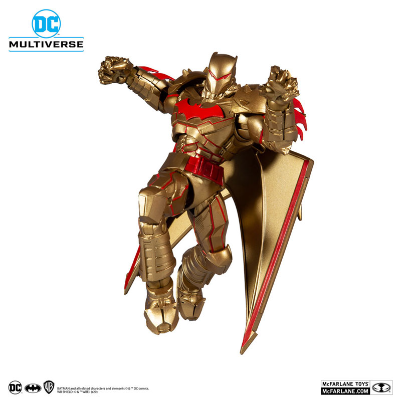 DC Multiverse Action Figure Hellbat Armor Batman (Gold Edition) [Comic]