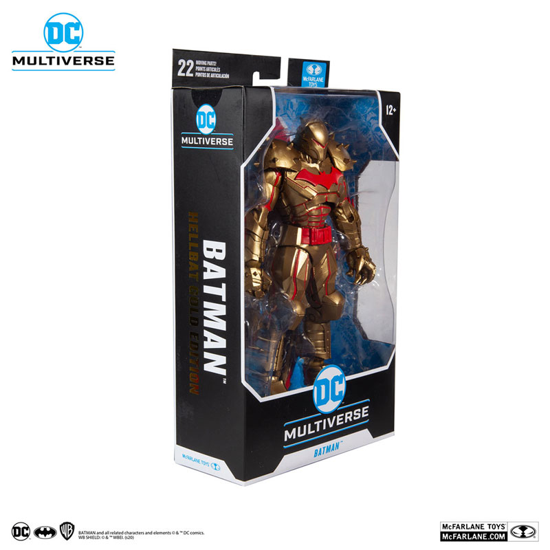 DC Multiverse Action Figure Hellbat Armor Batman (Gold Edition) [Comic]