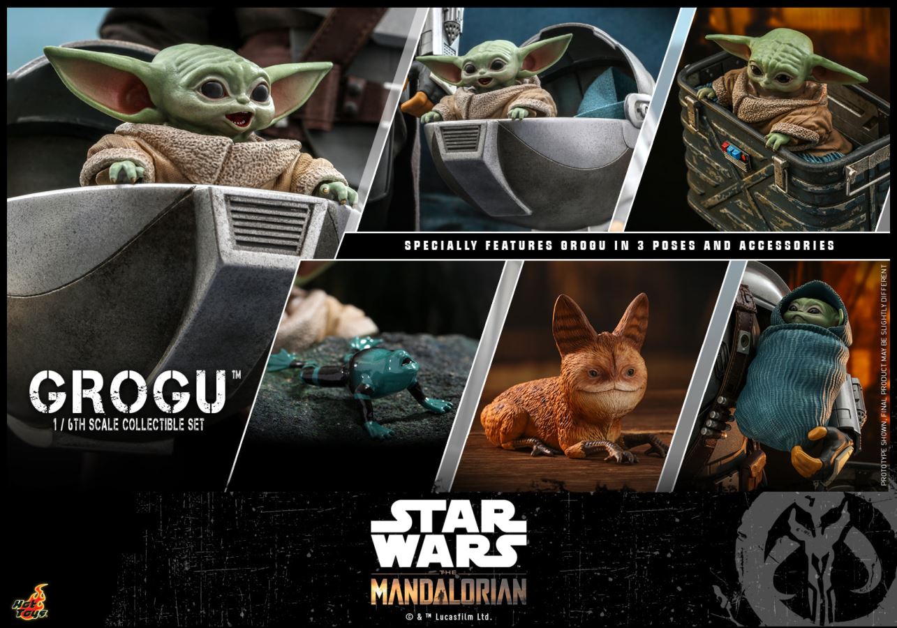 The Mandalorian Season 2 Yoda Baby Grogu Ancient Scene Set  1/6