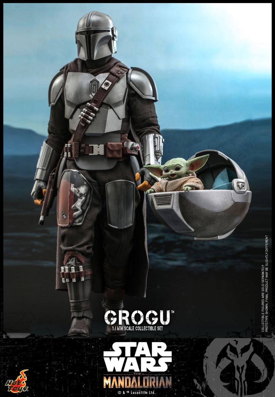 The Mandalorian Season 2 Yoda Baby Grogu Ancient Scene Set  1/6