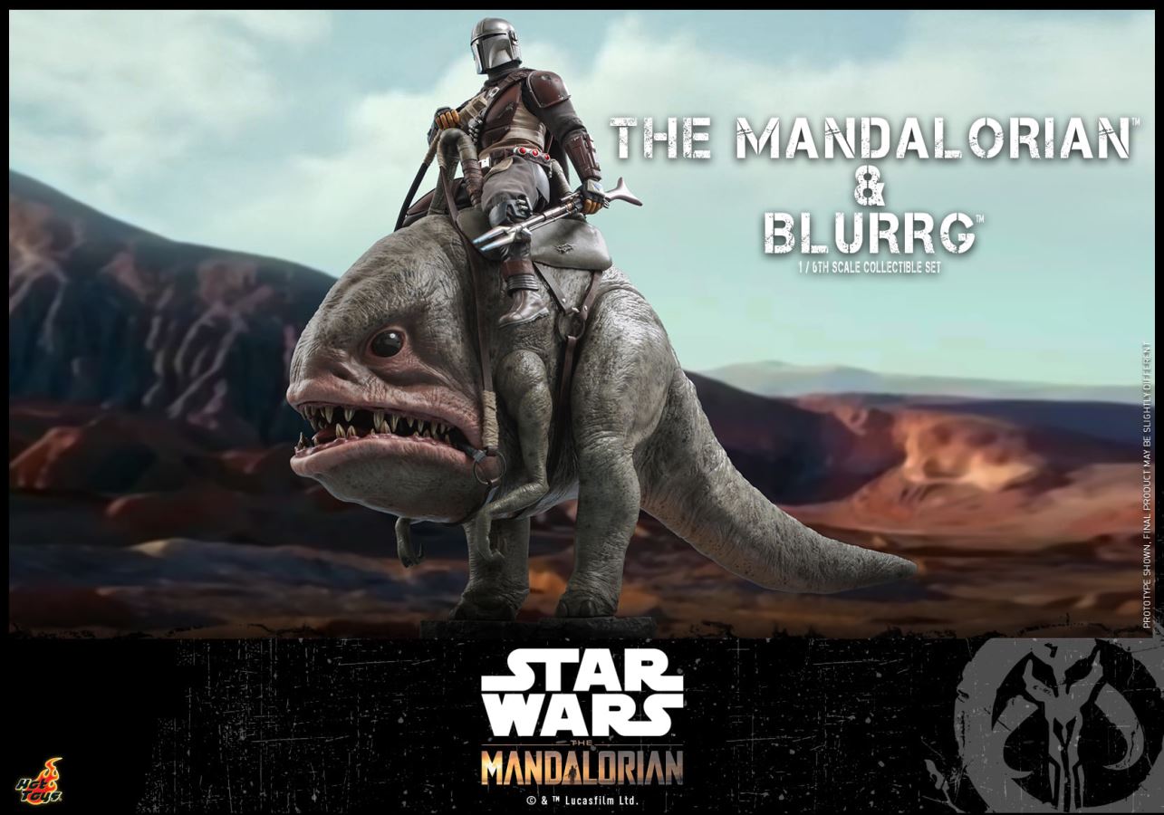 The Mandalorian and Blurrg 1/6