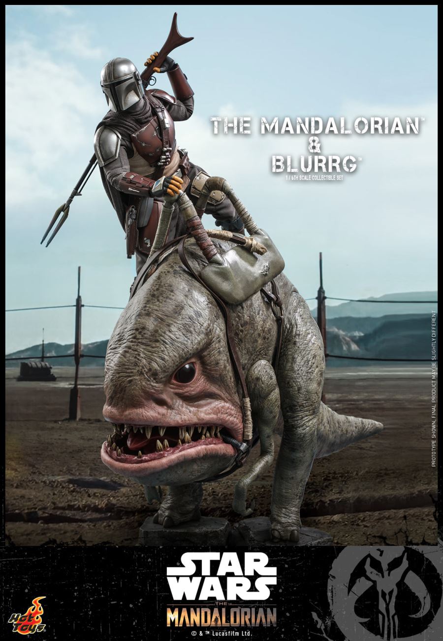The Mandalorian and Blurrg 1/6