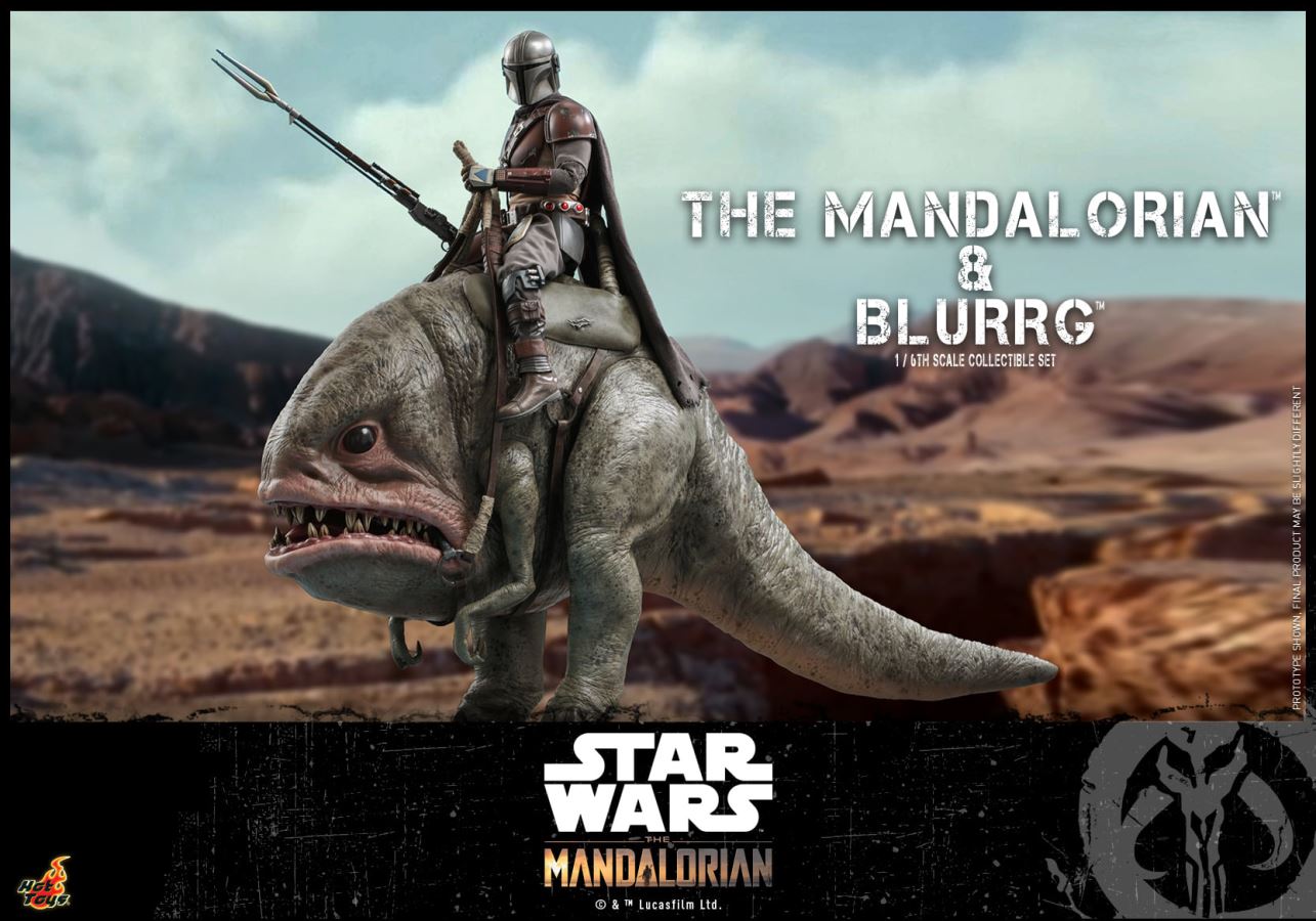 The Mandalorian and Blurrg 1/6