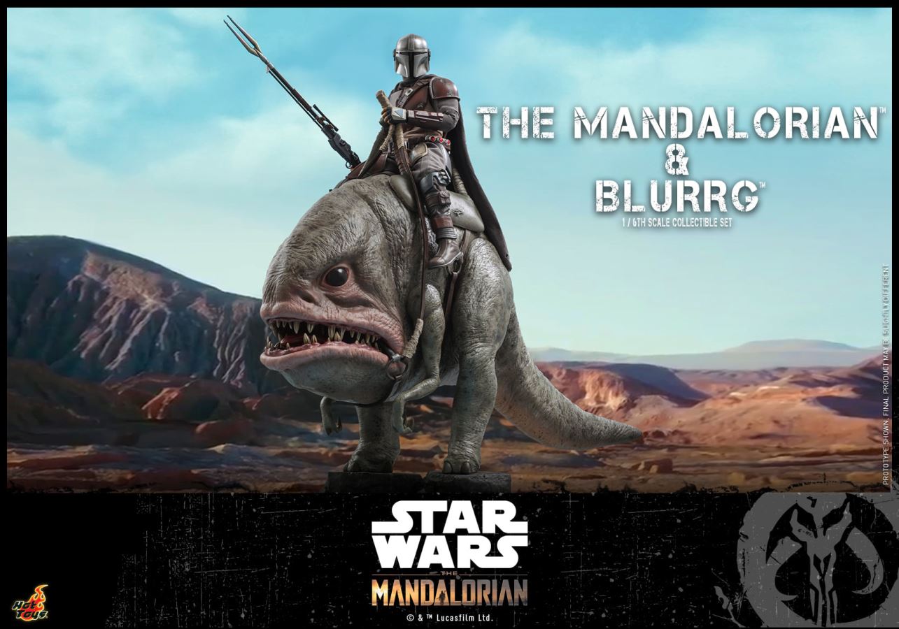 The Mandalorian and Blurrg 1/6