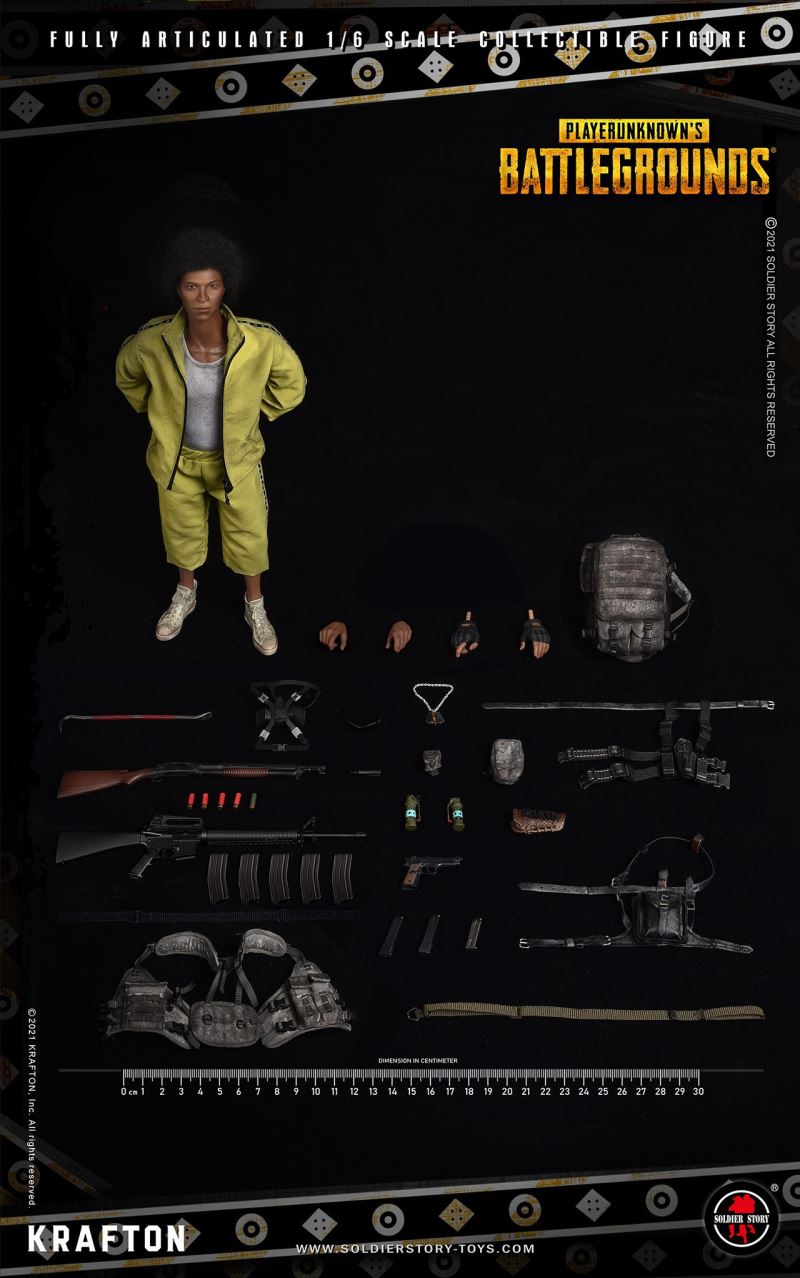 PUBG PlayerUnknown’s Battlegrounds Yellow Sportswear 1/6