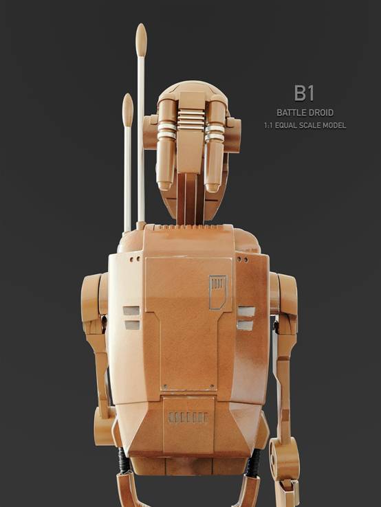 Star Wars Trade Alliance combat robot (B1) and flying vehicle (STAP)
