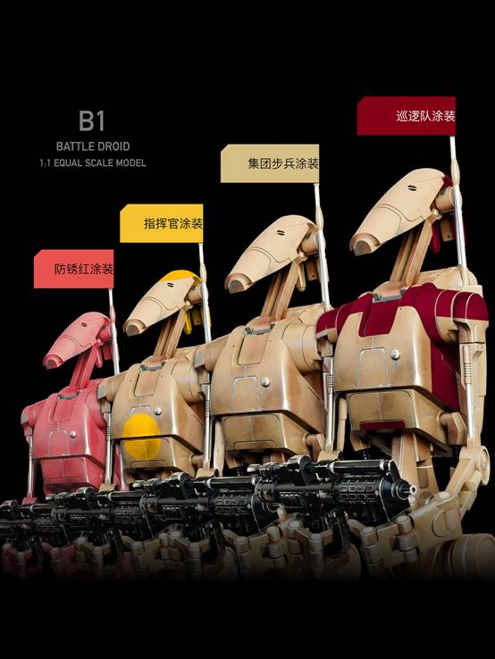 Star Wars Trade Alliance combat robot (B1) and flying vehicle (STAP)