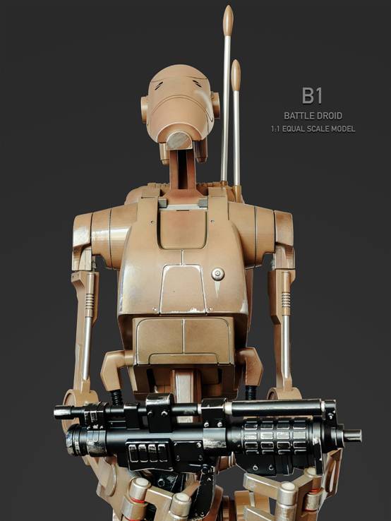 Star Wars Trade Alliance combat robot (B1) and flying vehicle (STAP)