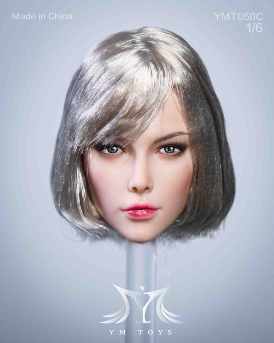 Female Head Sculpture【YMT050A/B/C/D】1/6