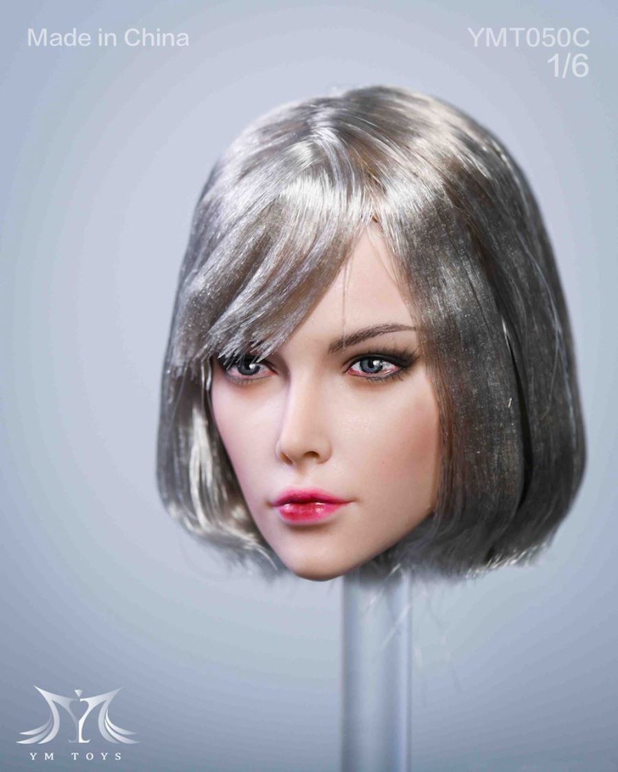 Female Head Sculpture【YMT050A/B/C/D】1/6