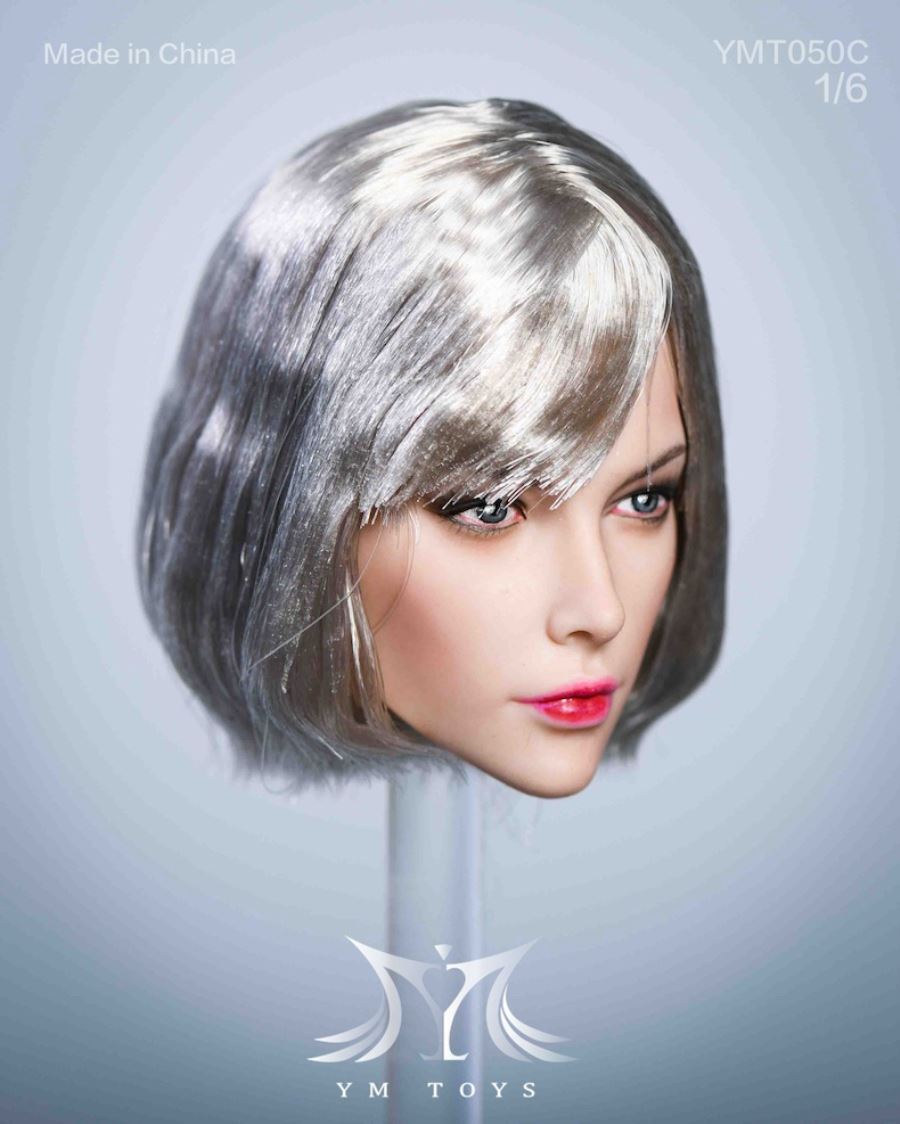 Female Head Sculpture【YMT050A/B/C/D】1/6