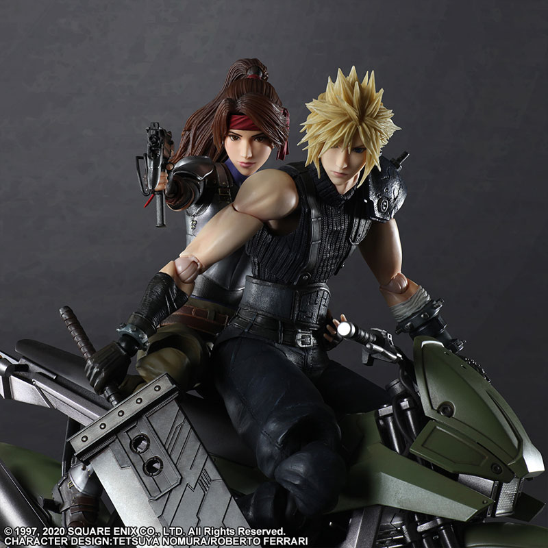 Final Fantasy VII Remake PLAY ARTS Kai Jessie, Cloud & Bike SET