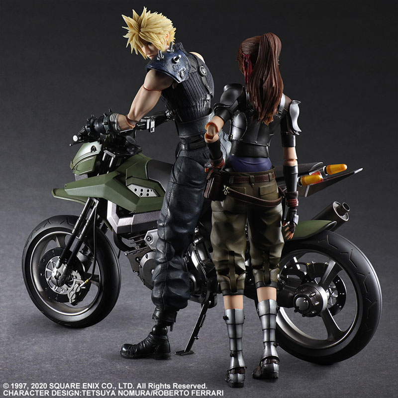 Final Fantasy VII Remake PLAY ARTS Kai Jessie, Cloud & Bike SET