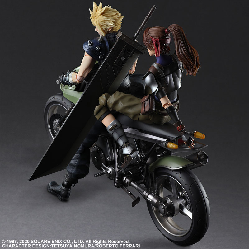 Final Fantasy VII Remake PLAY ARTS Kai Jessie, Cloud & Bike SET