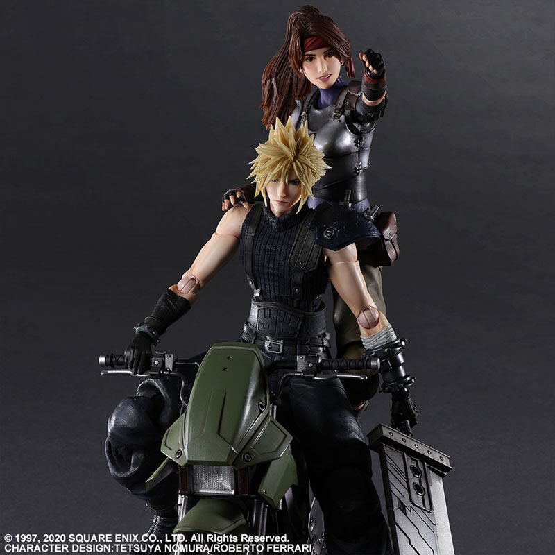 Final Fantasy VII Remake PLAY ARTS Kai Jessie, Cloud & Bike SET