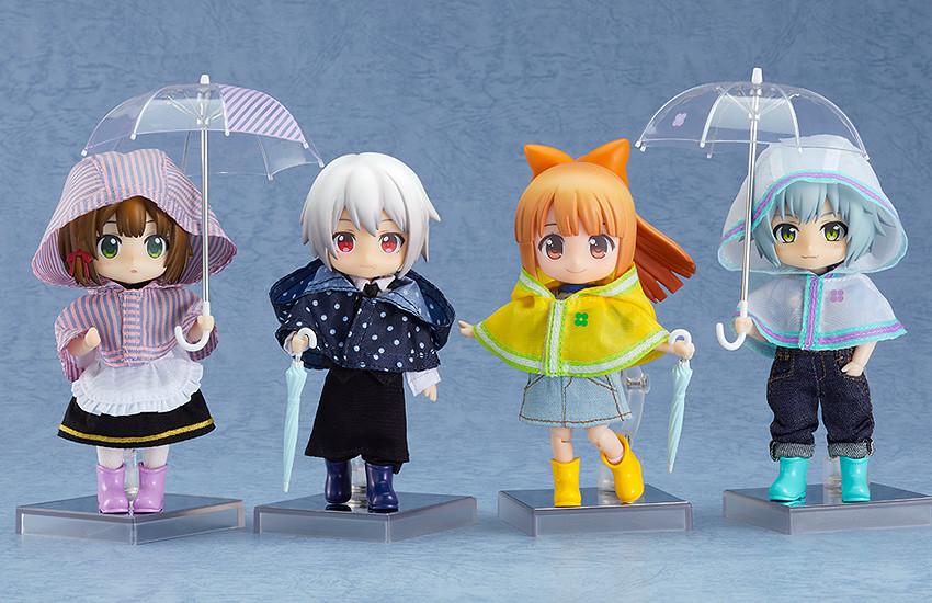 Nendoroid Doll: Outfit Set (Rain Poncho - White, Yellow, Stripes & Polka Dots)