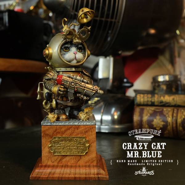 STEAMPUNK - CRAZY CAT MR.BLUE