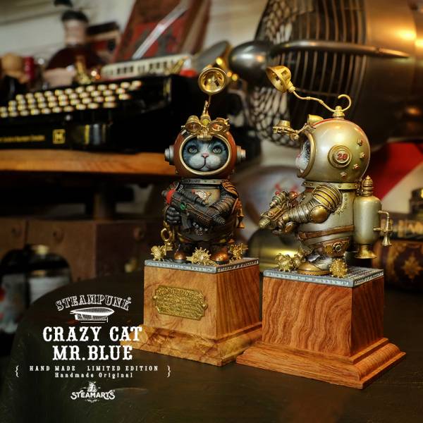 STEAMPUNK - CRAZY CAT MR.BLUE