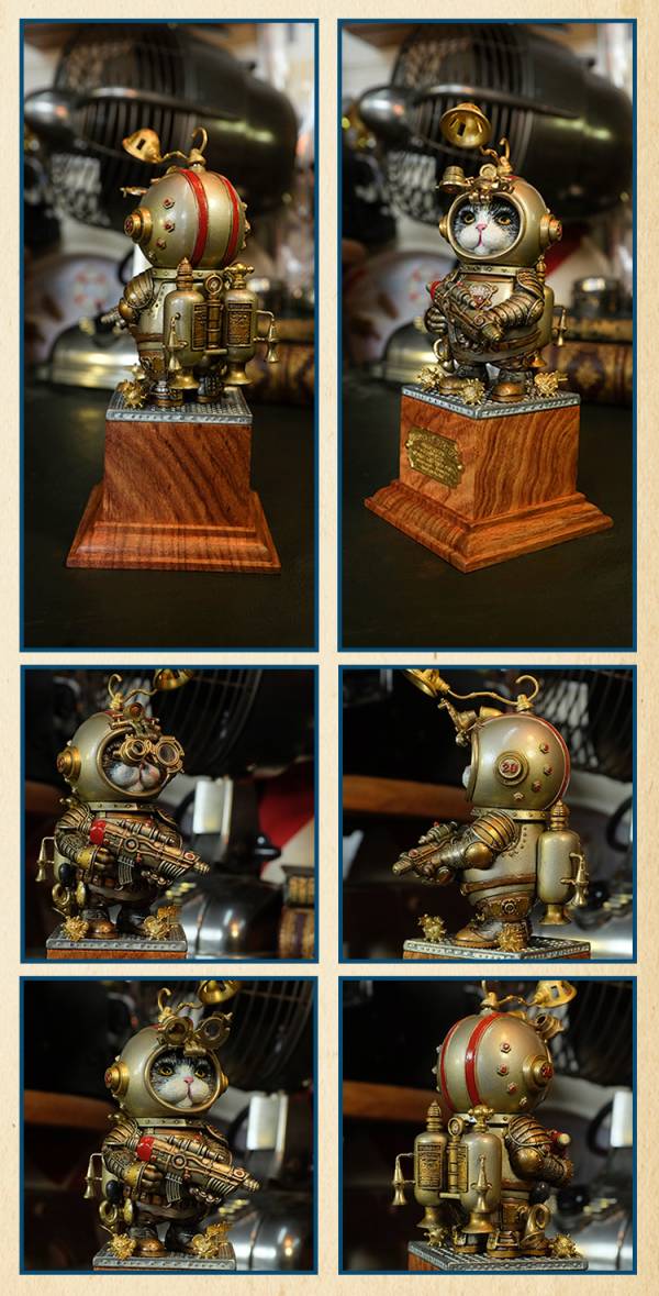 STEAMPUNK - CRAZY CAT MR.BLUE
