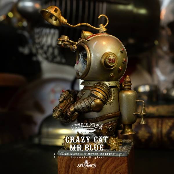 STEAMPUNK - CRAZY CAT MR.BLUE