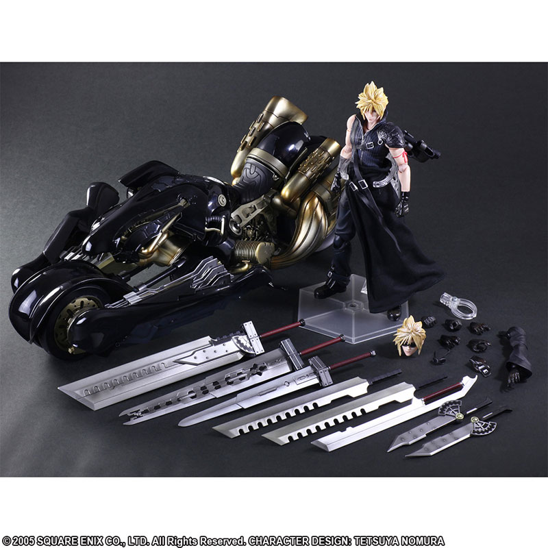 FINAL FANTASY VII ADVENT CHILDREN PLAY ARTS Kai Cloud Strife & Fenrir