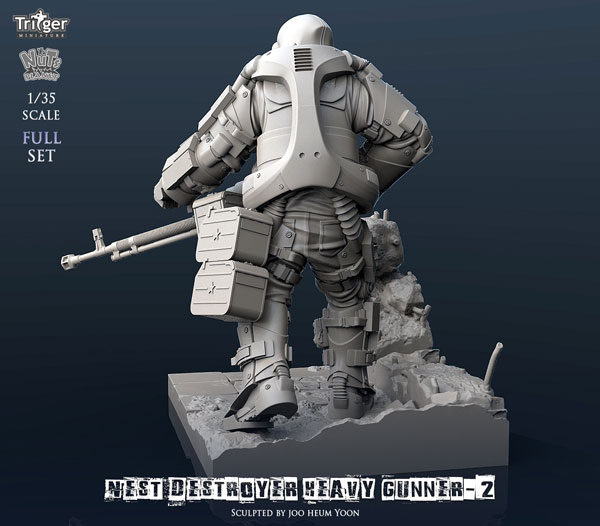 1/35 Nest Destroyer Heavy Gunner II Full Set (w/Special Base)