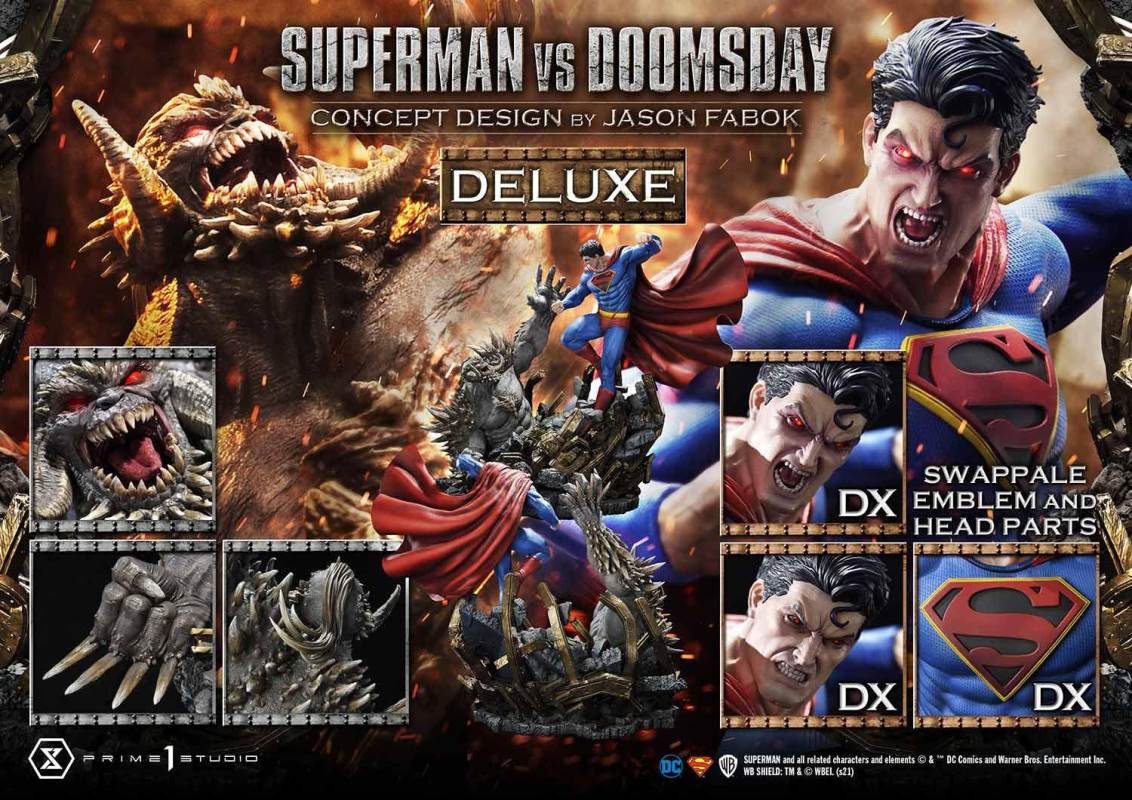 Superman VS Doomsday (Concept By Jason Fabok) DX