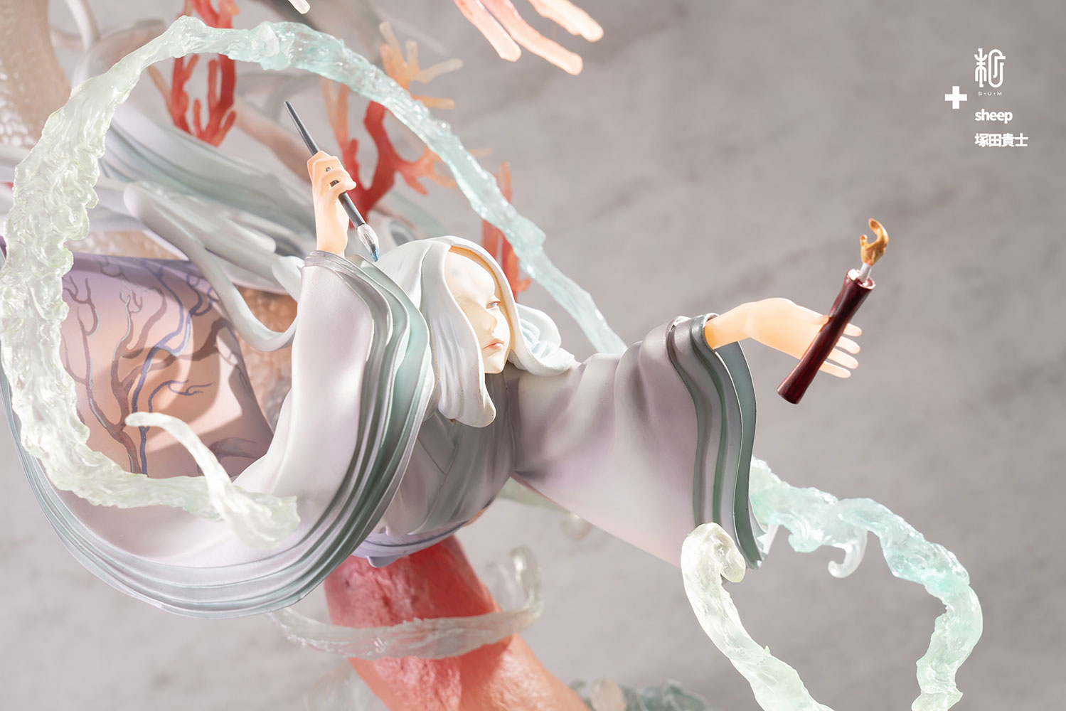 Red Candle and Mermaid (Red Coral)