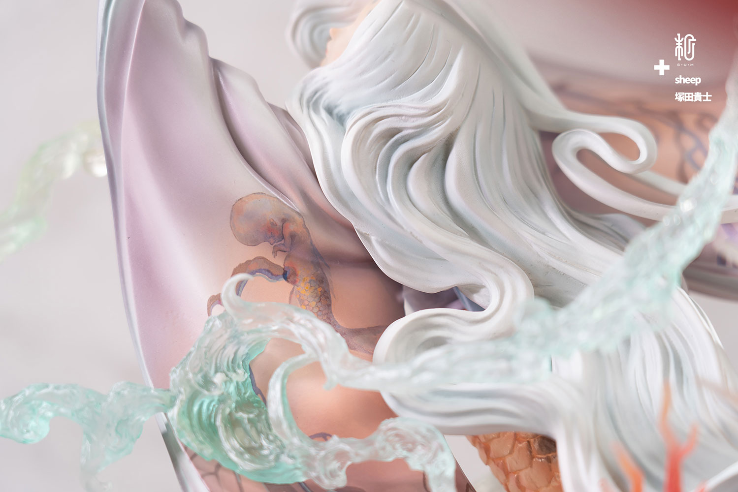 Red Candle and Mermaid (Red Coral)