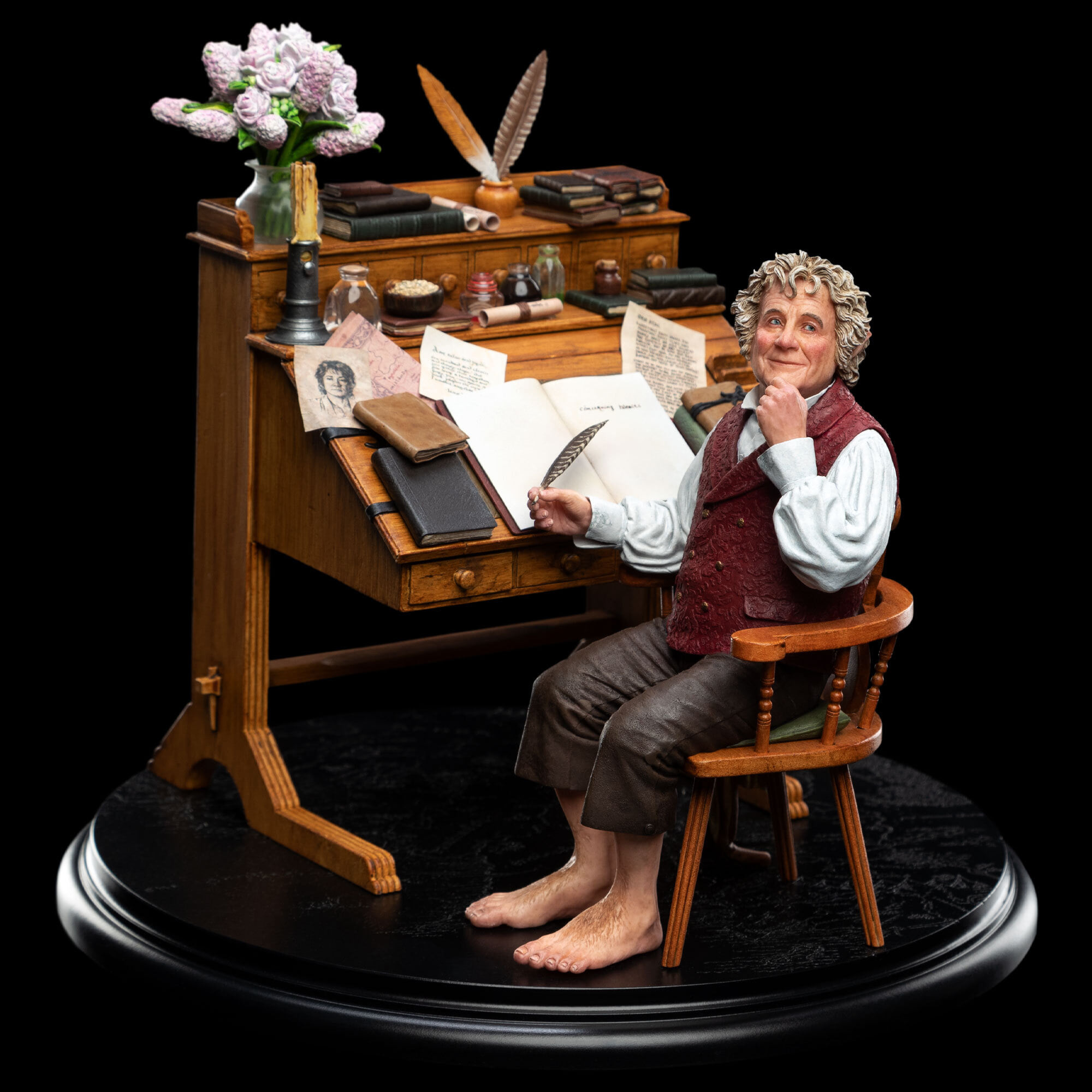 Bilbo Baggins at His Desk