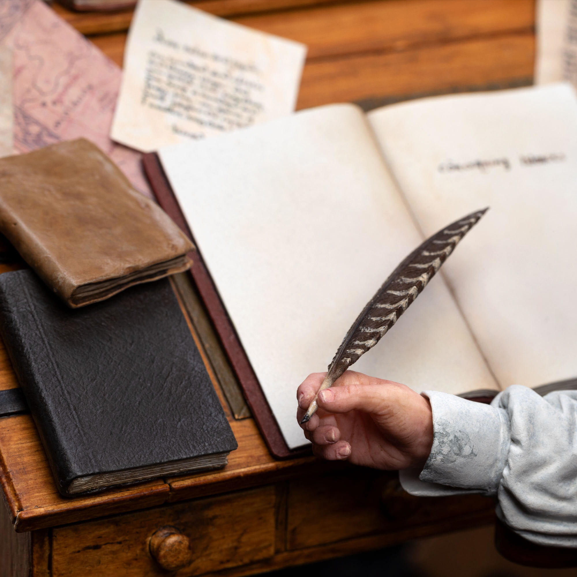 Bilbo Baggins at His Desk