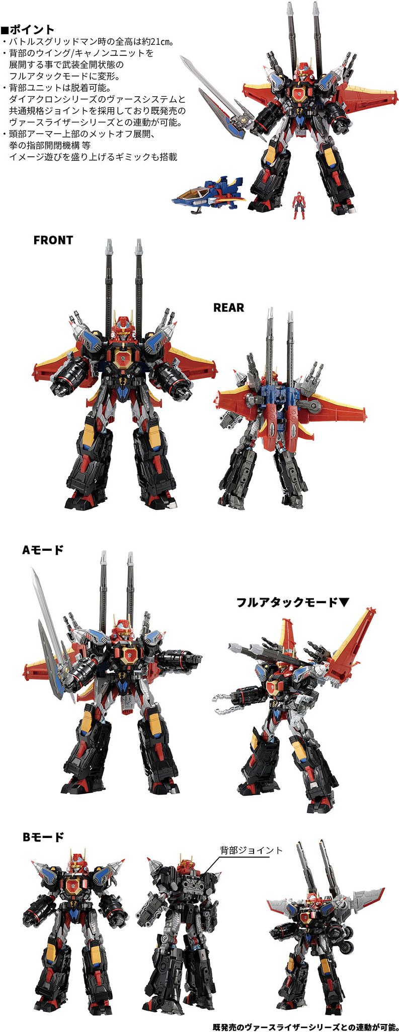 Diaclone / Gridman Universe 01 Super God Combined Battles Gridman