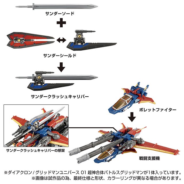 Diaclone / Gridman Universe 01 Super God Combined Battles Gridman