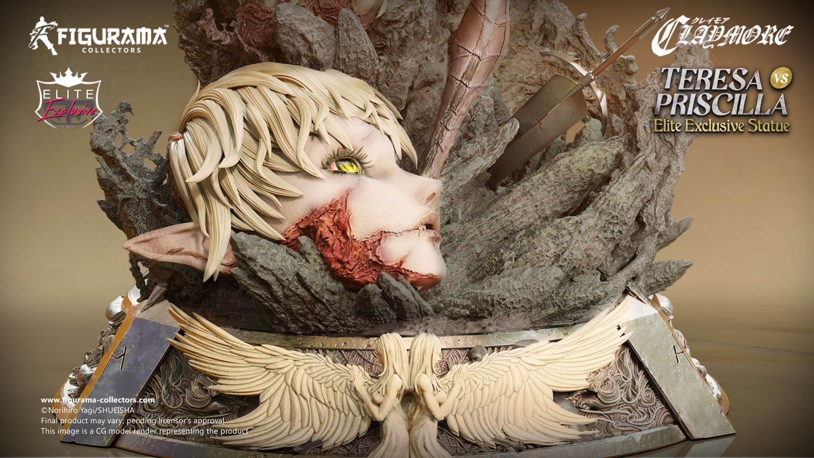 Claymore - Teresa vs. Priscilla Elite Exclusive Statue