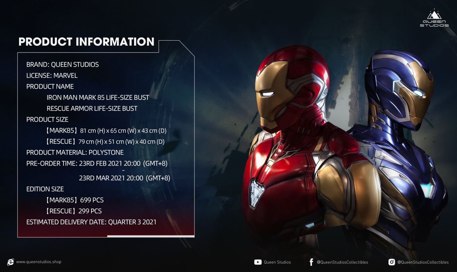 Avengers: Endgame - Pepper Mark49 Bust
