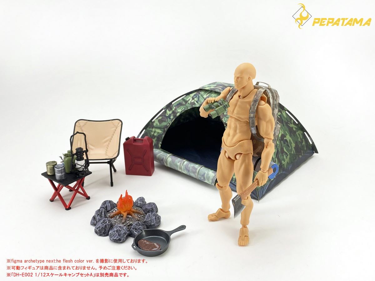 PAPER-DIORAMA M-008 1/12 SCALE TENT SET-A
