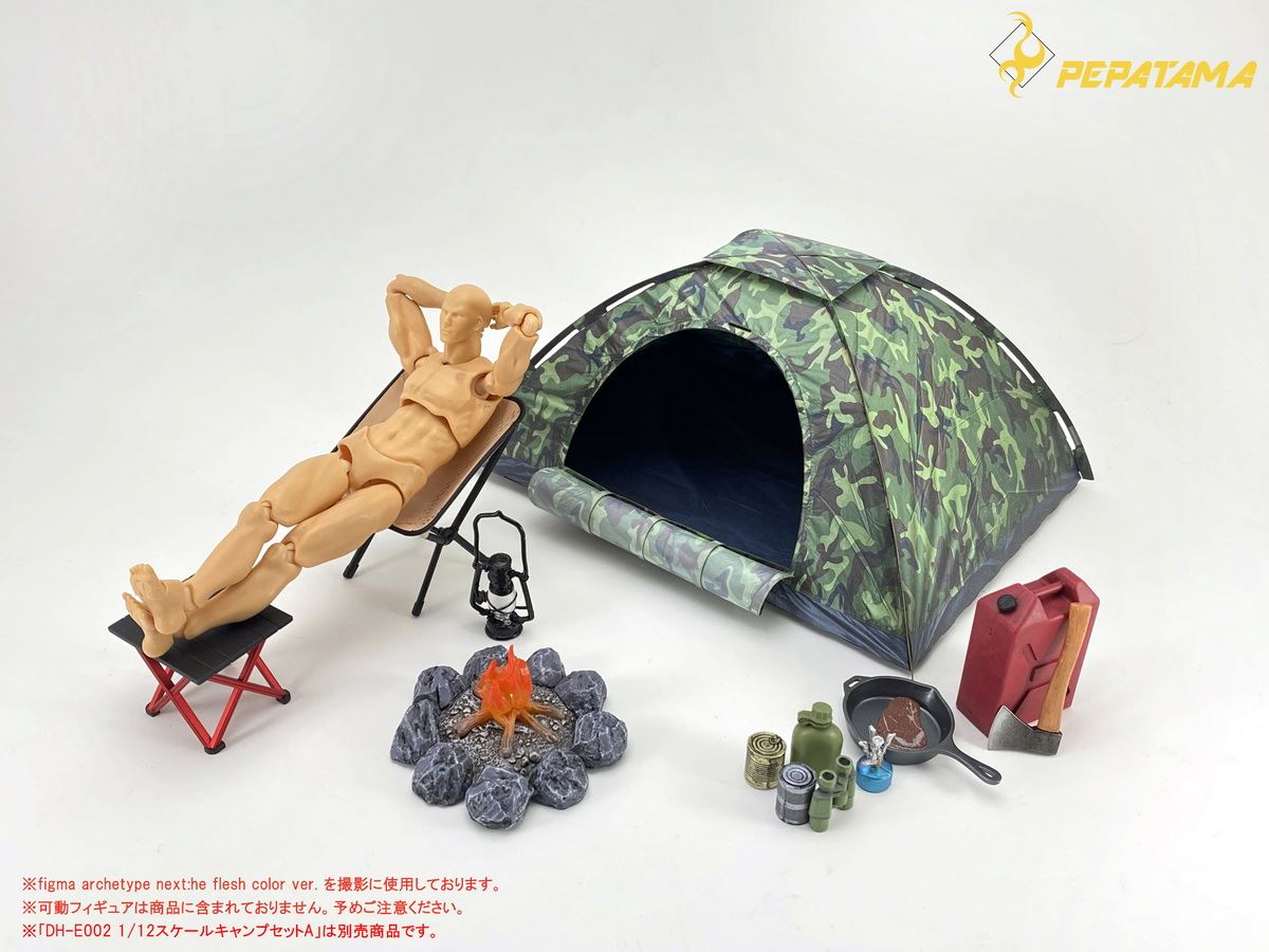 PAPER-DIORAMA M-008 1/12 SCALE TENT SET-A