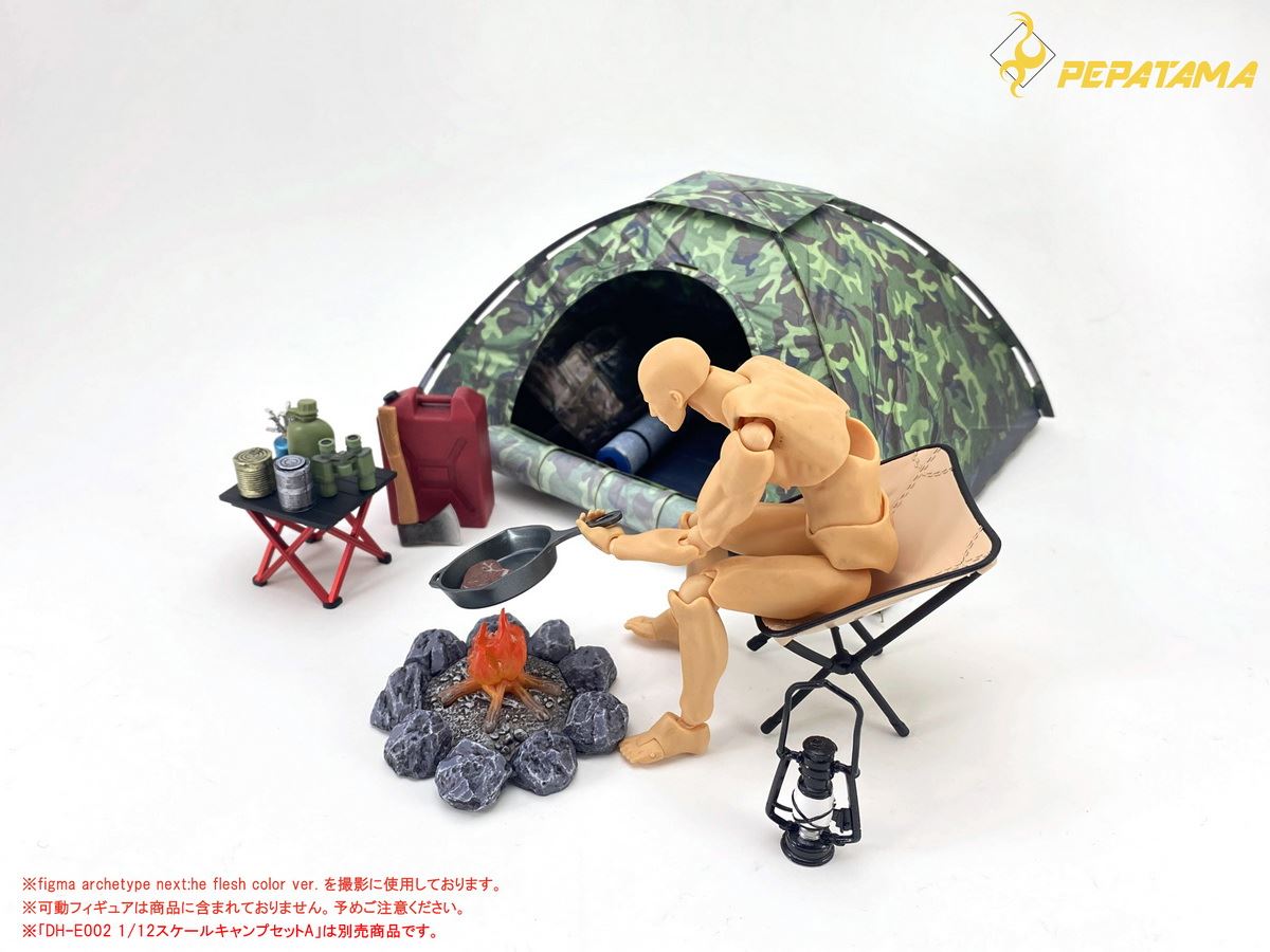 PAPER-DIORAMA M-008 1/12 SCALE TENT SET-A