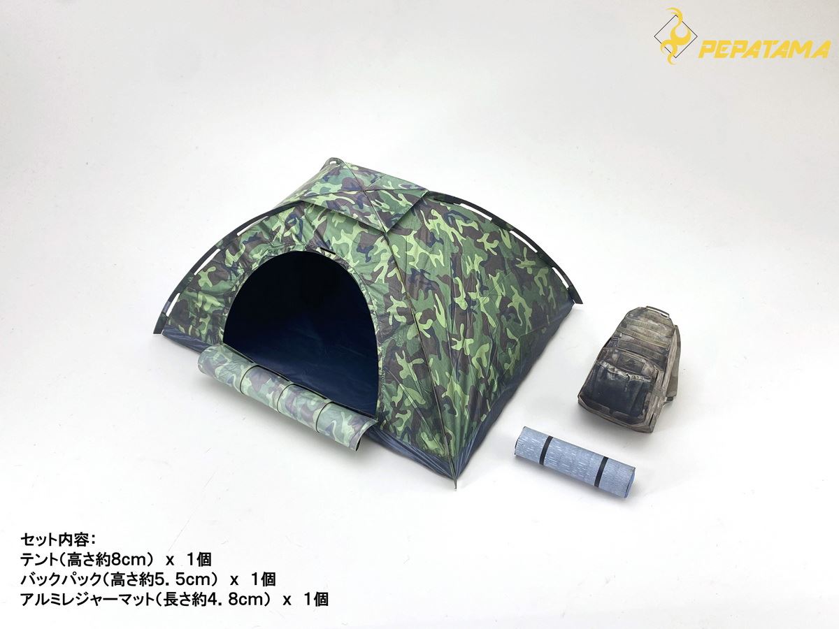 PAPER-DIORAMA M-008 1/12 SCALE TENT SET-A