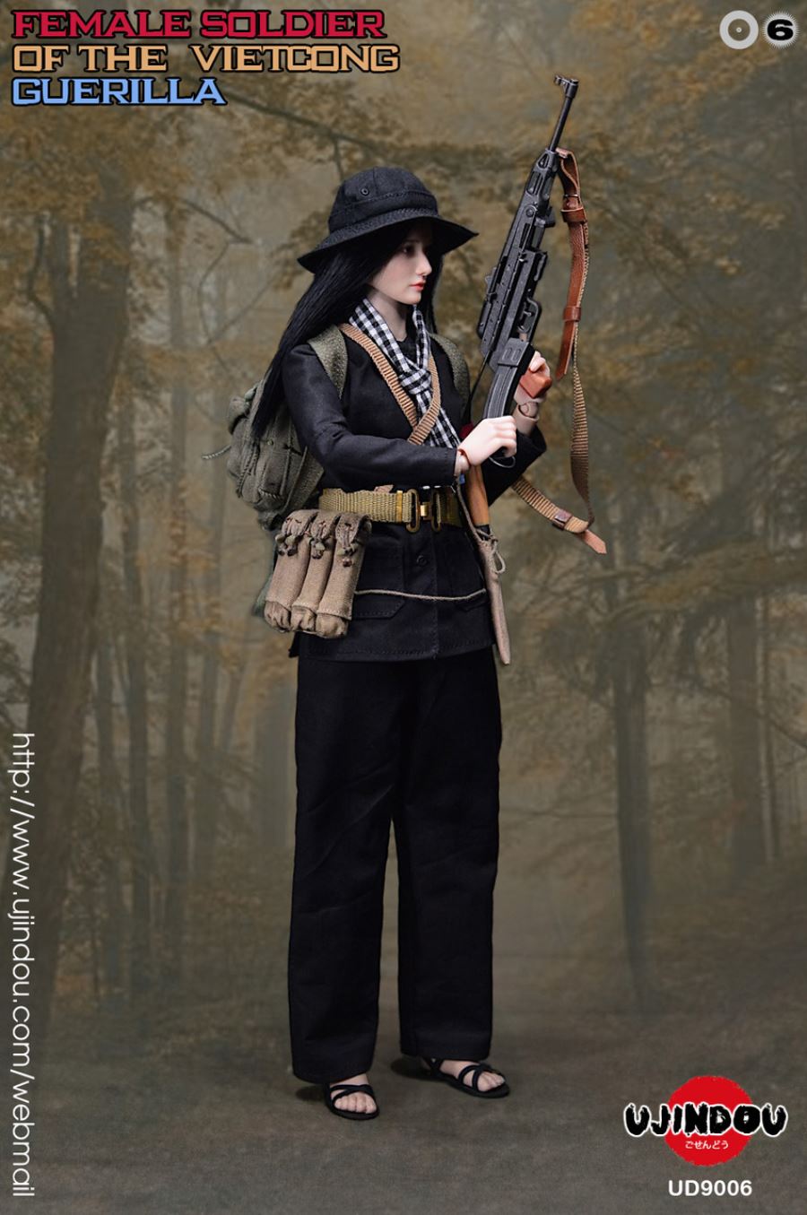 FEMALE SOLDIER OF THE VIETCONG GUERILLA 1/6 SCALE ACTION FIGURE