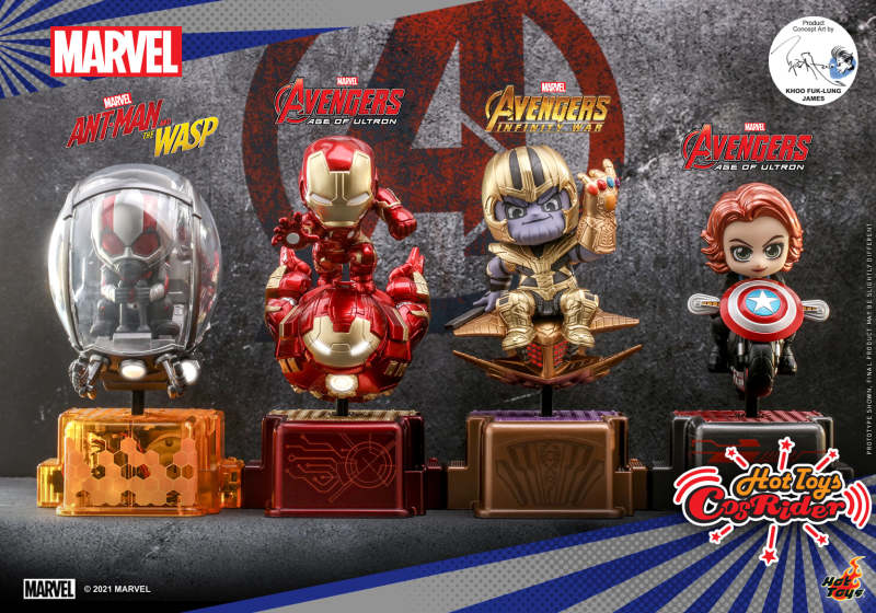 MARVEL Ant-Man, Iron Man, Black Widow, Thanos CosRider
